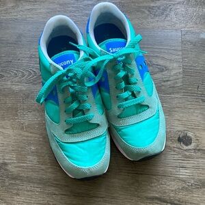 Women’s Saucony Jazz Sneakers - Size 8 - Teal/Royal Blue